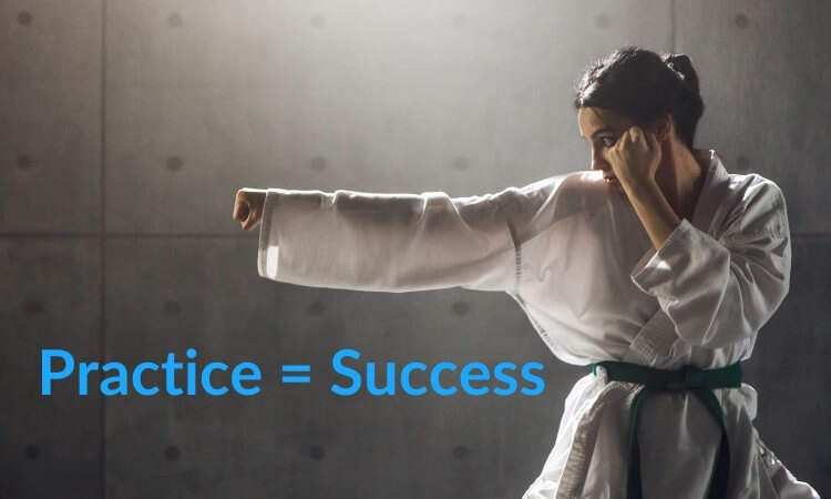 Practice equals success