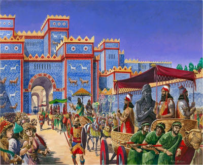 Akitu New Years festival in Mesopotamia